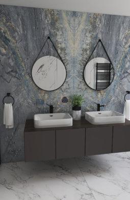 ALONZO BLUE plyteles - PEARL WHITE plytelės