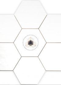 WHITE GLOSSY HEXAGON - Porceliano plytelės
