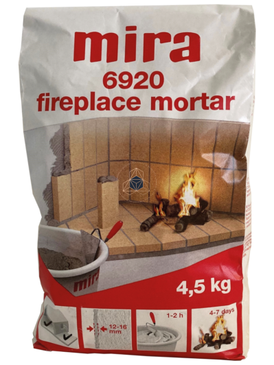 MIRA 6920 FIREPLACE MORTAR- Cemento pagrindo mišinys, atsparus karščiui